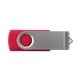 a pms 199c classic colored swing swivel usb flash drives - saver