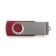 a pms 202c classic colored swing swivel usb flash drives - saver