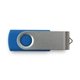 a pms 301c classic colored swing swivel usb flash drives - saver