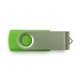 a pms 368c classic colored swing swivel usb flash drives - saver