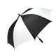 aerial view a black/white shed rain(tm) 58 auto - open golf umbrella, image 1 of 2