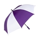 aerial view a purple/white shed rain(tm) 58 auto - open golf umbrella, image 1 of 2