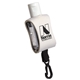 aerial view a white cozy clip 1/2 oz convenient hand sanitizer with multiple color choices, image 1 of 2