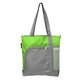 aerial view a green 361 palomar - 600d polyester zipper tote with 210d pocket, image 1 of 3