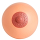 aerial view a pink promotional breast stress reliever (boob stress ball), image 1 of 4