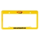 aerial view a yellow 6x12 license plate frame, image 1 of 2