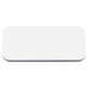 aerial view a white smile file rectangle shaped multi - color thick foam nail file, image 1 of 5