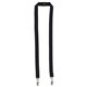 aerial view a black 3/4 dual - attach polyester lanyard + free safety release, image 1 of 3