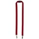 aerial view a red 3/4 dual - attach polyester lanyard + free safety release, image 1 of 4