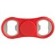 aerial view a red fidget spinner bottle opener, image 1 of 2