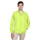 aerial view a safety yellow core365 - mens techno lite motivate unlined lightweight jacket, image 1 of 7