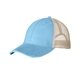a baby blue/ tan adams distressed ollie cap - all
