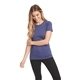 aerial view a vintage purple next level apparel ladies triblend crew - colors, image 1 of 5