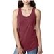 aerial view a cardinal next level apparel ladies ideal racerback tank, image 1 of 3