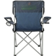 aerial view a navy blue fanatic event folding chair (300lb capacity), image 1 of 6