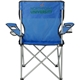 aerial view a royal blue fanatic event folding chair, image 1 of 6