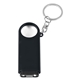 aerial view a black magnifier and led light key chain, image 1 of 4