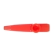 aerial view a red plastic kazoos instrument, image 1 of 2