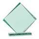 aerial view a green jaffa collection diamond ice acrylic award - 10x9.6.2 in, image 1 of 2