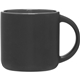 aerial view a matte black/storm gray 14 oz minolo mug - matte black storm gray, image 1 of 4