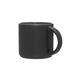 aerial view a matte black/storm gray 14 oz minolo mug - matte black storm gray, image 1 of 3