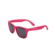 aerial view a pink single tone matte plastic sunglasses, image 1 of 2