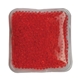 aerial view a red gel bead hot / cold pack, image 1 of 2