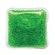 aerial view a green gel bead hot / cold pack, image 1 of 2