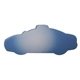 aerial view a blue to white mood(tm) die cut eraser - police car, image 1 of 2