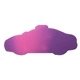 aerial view a purple to pink mood(tm) die cut eraser - police car, image 1 of 2