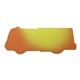 aerial view a orange to yellow mood(tm) die cut eraser - fire truck, image 1 of 2