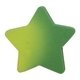 aerial view a green to yellow mood(tm) die cut eraser - star, image 1 of 2