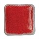 aerial view a red gel bead hot / cold pack, full color digital, image 1 of 2