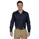 aerial view a dark navy dickies unisex long - sleeve work shirt - all, image 1 of 3
