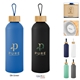25 oz Blaire Recycled Aluminum Bottle With Bamboo Lid And Carry Handle