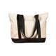 a natural/black bagedge canvas boat tote - all