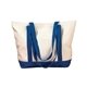 a natural/royal bagedge canvas boat tote - all