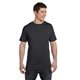 aerial view a charcoal/black econscious unisex eco blend t - shirt - all, image 1 of 3