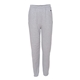 aerial view a light steel champion adult powerblend(r) open - bottom fleece pant with pockets - all, image 1 of 5