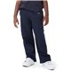 aerial view a navy champion youth powerblend(r) open - bottom fleece pant with pockets - all, image 1 of 4
