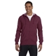 aerial view a berry econscious unisex heathered full - zip hooded sweatshirt - all, image 1 of 3