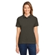 aerial view a black harriton - womens cotton polo, image 1 of 8