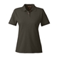 aerial view a black harriton - womens cotton polo, image 1 of 5