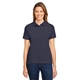 aerial view a navy harriton - womens cotton polo, image 1 of 9