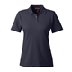 aerial view a navy harriton - womens cotton polo, image 1 of 5
