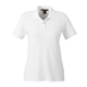 aerial view a white harriton - womens cotton polo, image 1 of 5