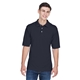 aerial view a navy harriton 5.6 oz easy blend polo - mens, image 1 of 7