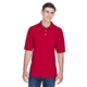 aerial view a red harriton 5.6 oz easy blend polo - mens, image 1 of 7