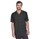aerial view a black harriton - mens bahama cord camp shirt - all, image 1 of 7