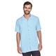 aerial view a cloud blue harriton - mens bahama cord camp shirt - all, image 1 of 6